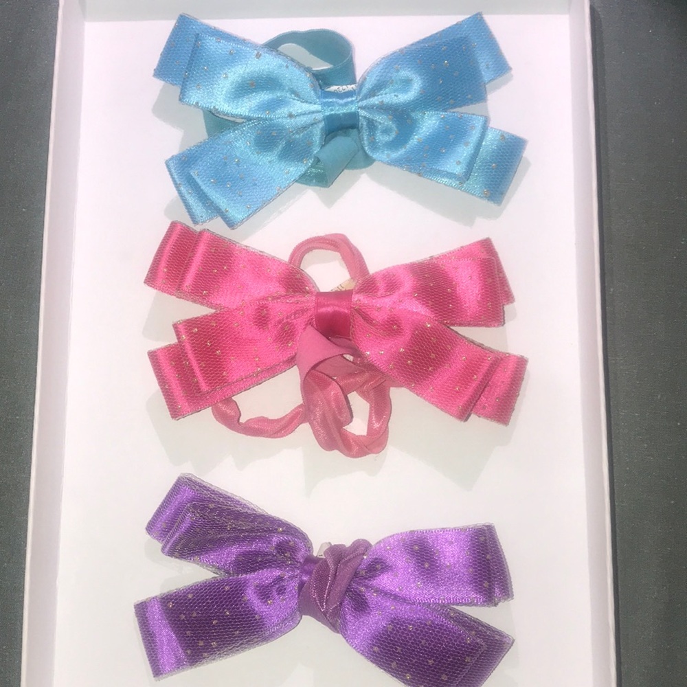 3 piece bow hairband set